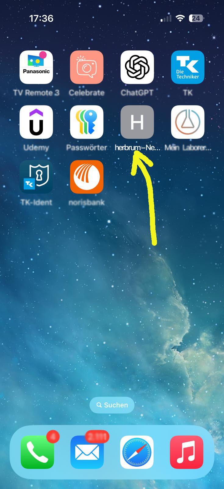 Smartphone mit Icon
