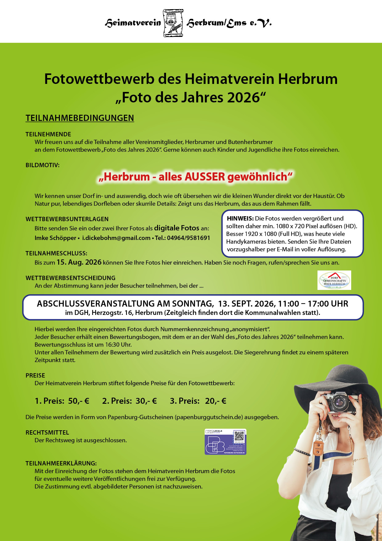 Fotowettbewerb 2026 online